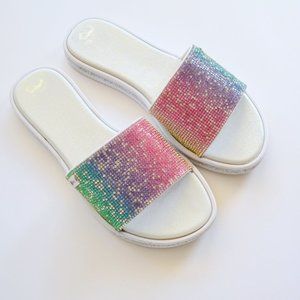 Juicy Couture Rainbow Crystal Slides